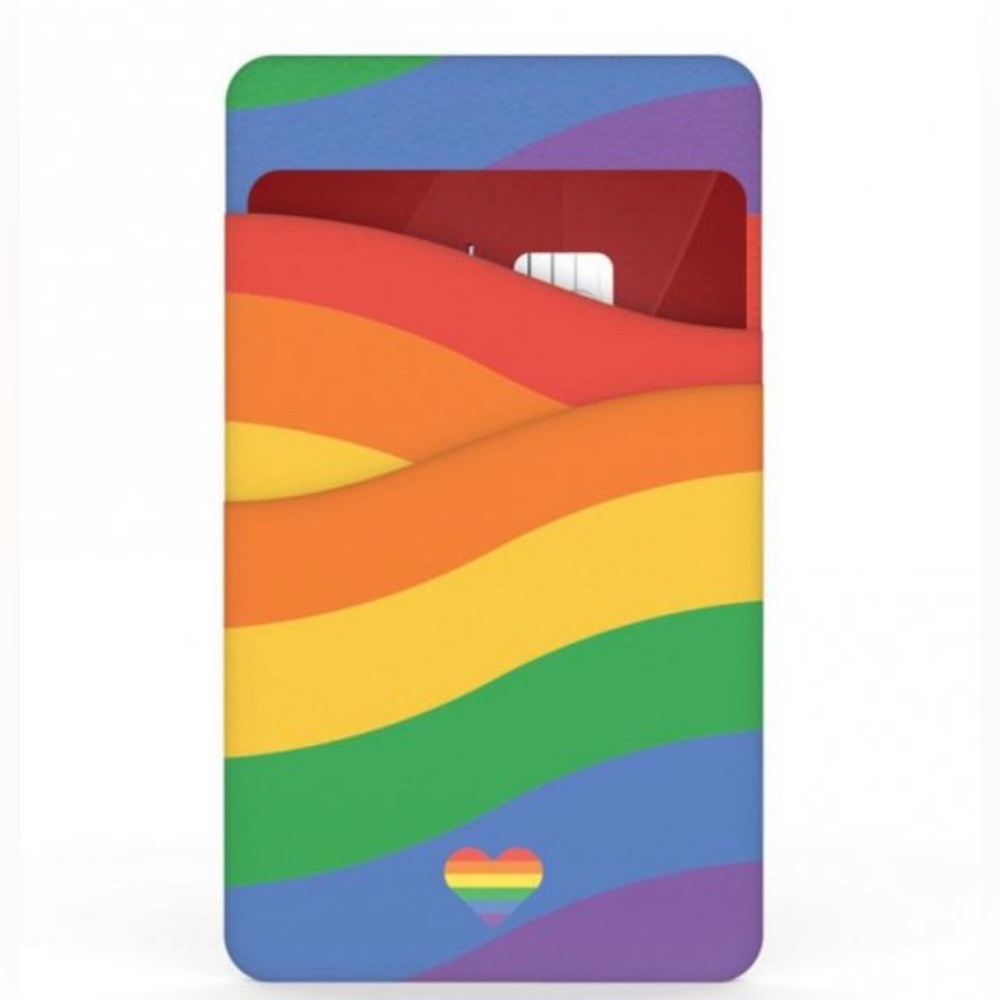 NWT Colorways Rainbow Pride Self-Adhesive Phone Wallet